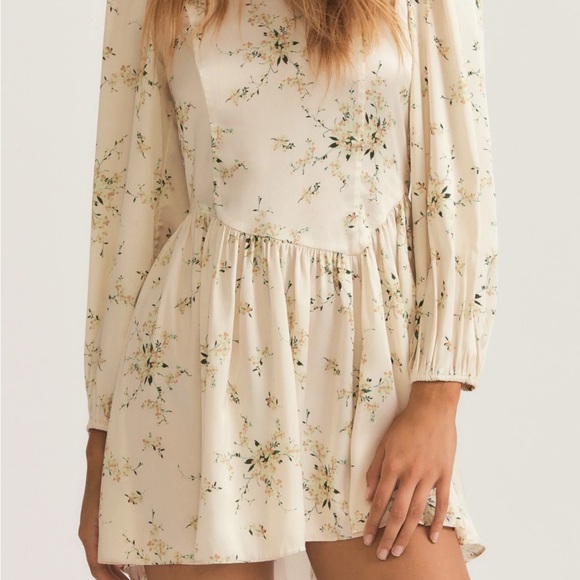 LoveShackFancy Garcia Mini Dress Floral - Picture 9 of 11